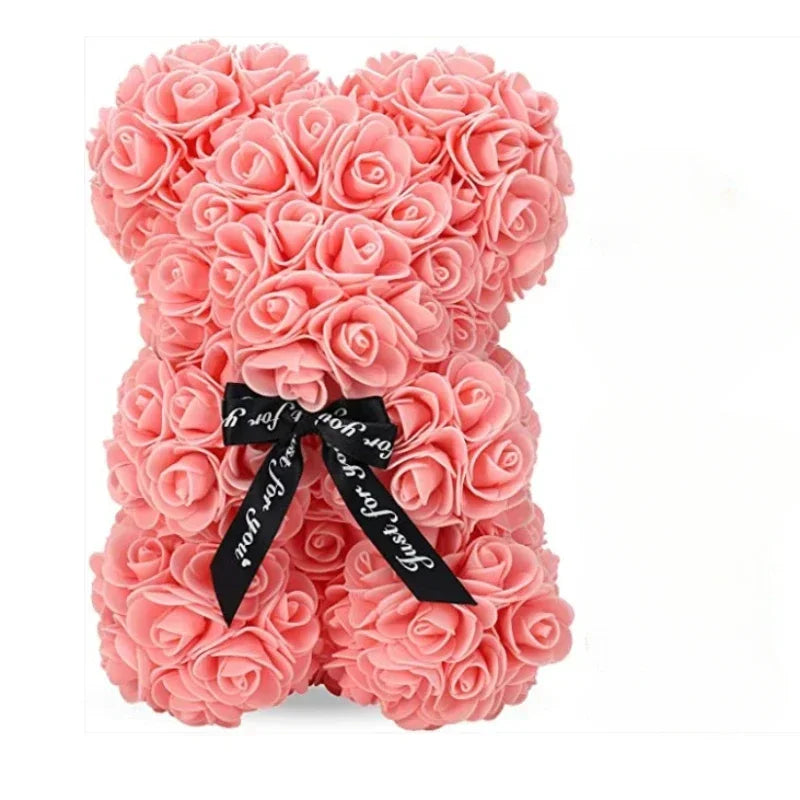 Rose Teddy Bear - Eternal Flower Valentine's Day Gift