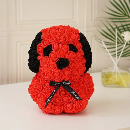 Rose Dog – Eternal Flower Valentine's Day Gift