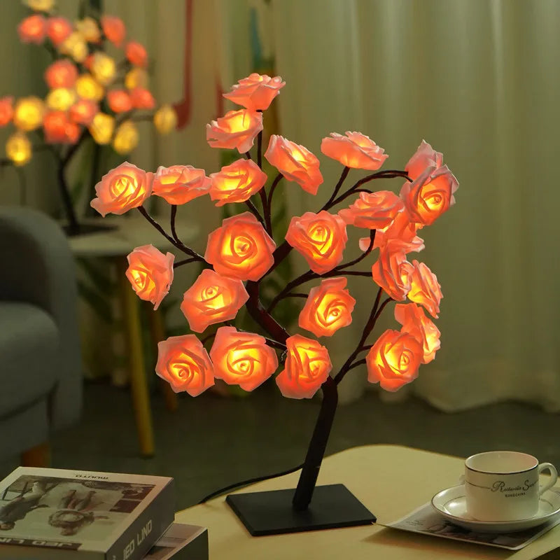 LED Rose Tree Lamp