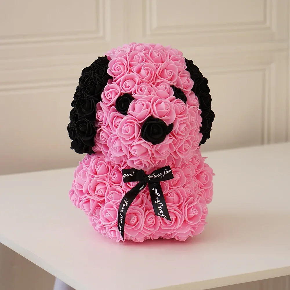 Rose Dog – Eternal Flower Valentine's Day Gift