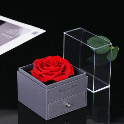 Necklace With Rose Gift Box