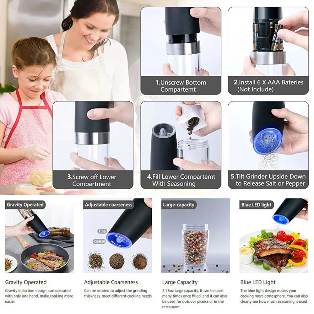 Electric Salt and Pepper Grinder